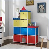 Altra Furniture 9-bin storage Unit with Castle Theme