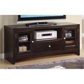 Poundex TV Stand in Dark Brown
