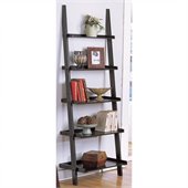 Poundex 5-Tier Wall Shelf in Black