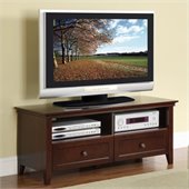 Poundex TV Stand in Brown Hue