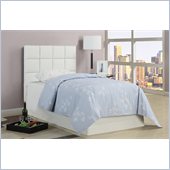 Poundex 45 Cushion Headboard in White