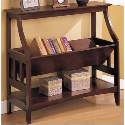 Poundex Magazine Table in Cappuccino