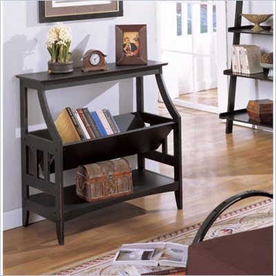 Poundex Magazine Table in Black