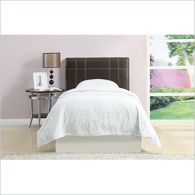 Poundex 45" Twin Headboard in Dark Brown