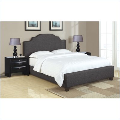 Poundex 3-Piece Bedroom Set in Ash Black