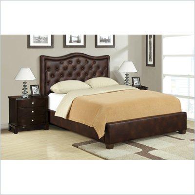 Poundex 3 Piece Queen Size Bedroom Set in Espresso