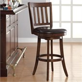 INSPIRED by Bassett Mission Bar Stool In Espresso Finish