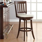INSPIRED by Bassett Mission Bar Stool In Cream Finish