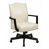 INSPIRED by Bassett Morgan Manager's Chair In Cream Finish