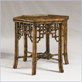Henry Link East of Java Accent Table in Tortoise Shell Finish