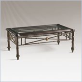 Henry Link Knightsbridge Cocktail Table in Cognac and Brass