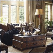 Henry Link HL Steamer Trunk Cocktail Table in Pullman Brown