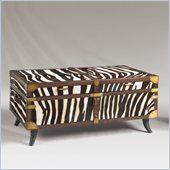 Henry Link Treasures of Kenya Trunk Cocktail Table in Zebra