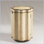 Henry Link Circle of Curves Chairside Table in Ivory Shagreen