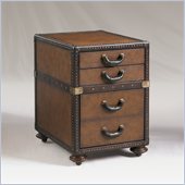 Henry Link Madrid Leather 3 Drawer File Chest in Pullman Brown