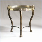 Henry Link Eagle's Eye Accent Table in Brass Reflections