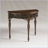 Henry Link Tangiers Demi-Lune Console in Bedford Finish