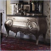 Henry Link Club Moustache Hall Chest in Burnished Silver Leaf