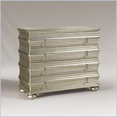 Henry Link Ivory Coast 4 Drawer Hall Chest in Burnished Silver Finish