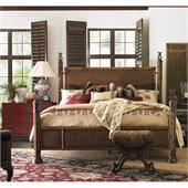 Henry Link Somers Isle Rattan Bed in Golden Bamboo