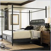 Henry Link West Indies Poster Bed in Weathered Black Finish