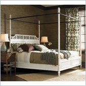 Henry Link West Indies Poster Bed in Weathered White Finish