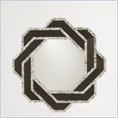 Aquarius Corona Mirror with Dark Sugar Cane Marquetry