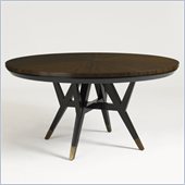 Aquarius Spectrum Round Dining Table in Walnut Finish
