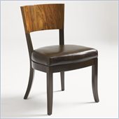 Aquarius Allure Side Chair in Walnut Finish