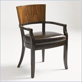 Aquarius Allure Arm Chair in Walnut Finish