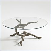 Aquarius Lone Cypress Cocktail Table in Antique Bronze Finish