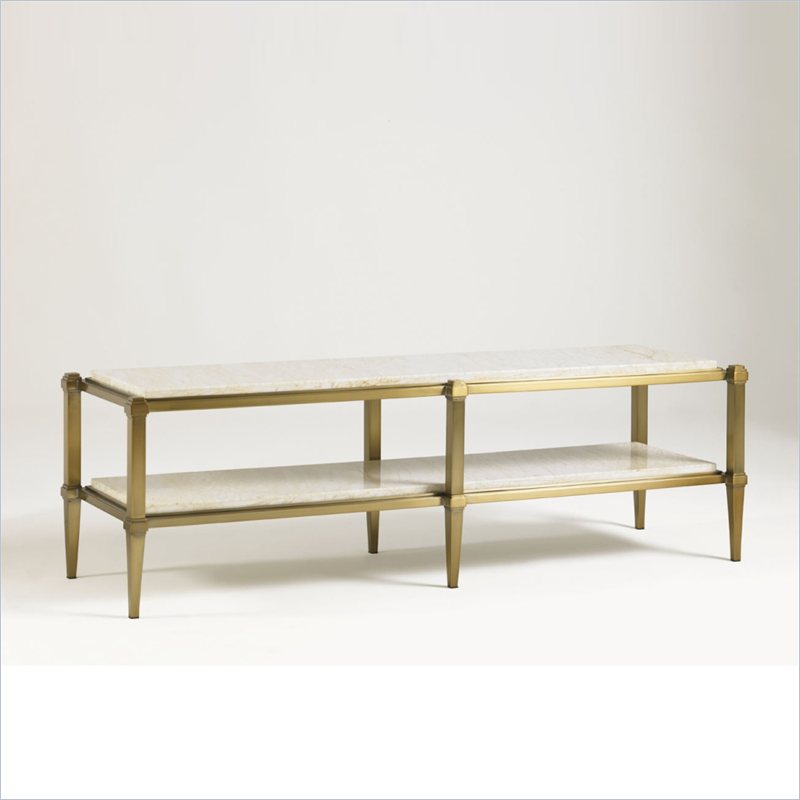Aquarius Onyx Cocktail Table in Gold Finish