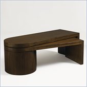 Aquarius Lunar Cocktail Table in Walnut Finish
