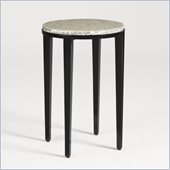 Aquarius Radiance Accent Table in Midnight Black