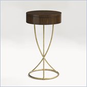 Aquarius Janus Accent Table in Walnut Finish