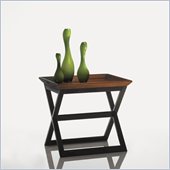 Aquarius Virgo Tray Lamp Table in Walnut Finish