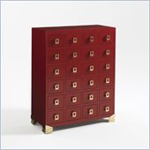 Aquarius Mandalay Chest in Madarin Red Gloss Lacquer