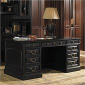 Sligh Breckenridge Broadmoor Pedestal Desk in Weathered Black