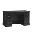ADD TO YOUR SET: Sligh Breckenridge Highlands Pedestal Desk in Weathered Black