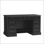 Sligh Breckenridge Highlands Pedestal Desk in Weathered Black