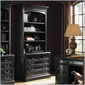 Sligh Breckenridge Keystone 2 Drawer File Cabinet and Hutch Set in  in Weathered Black