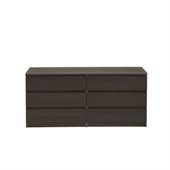 Tvilum Scottsdale 6 Drawer Double Dresser in Coffee