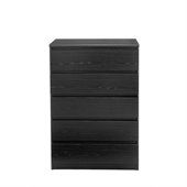 Tvilum Scottsdale 5 Drawer Chest in Black Woodgrain