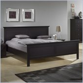 Tvilum Sonoma Panel Platform Bed in Coffee