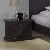 Tvilum Sonoma 2 Drawer Nightstand in Coffee