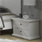 Tvilum Sonoma 2 Drawer Nightstand in White