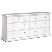 Tvilum Sonoma 8 Drawer Double Dresser in White