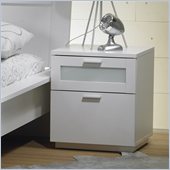 Tvilum Seattle 2 Drawer Nightstand in White