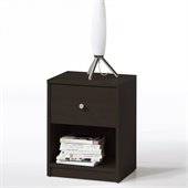 Tvilum Portland 1 Drawer Nightstand in Coffee