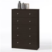 Tvilum Portland 5 Drawer Chest in Coffee